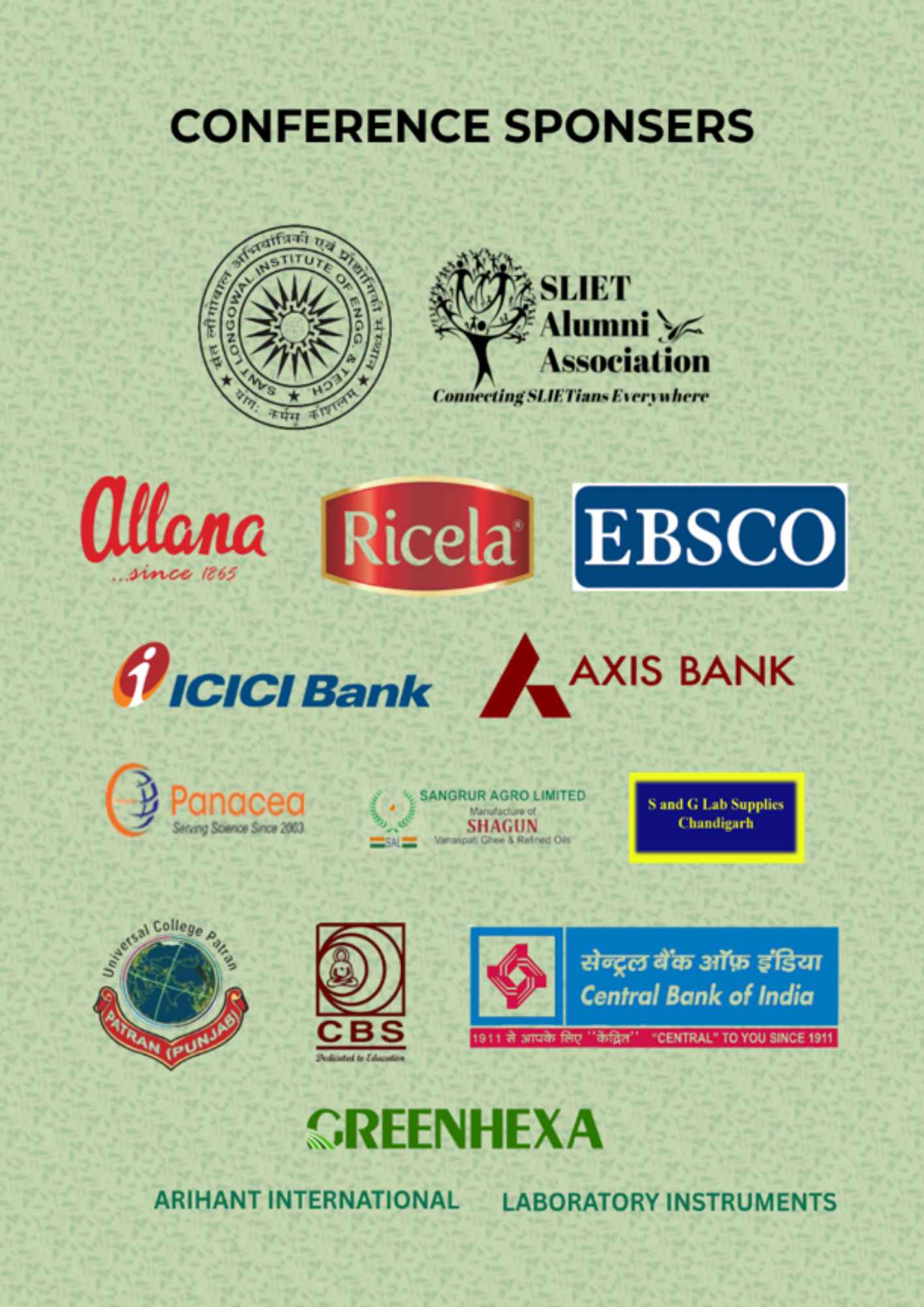 Official sponsor poster of FIFATF-2025, featuring supporting institutions, associations, banks, companies and laboratory suppliers